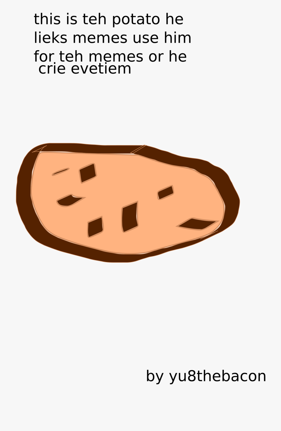 Teh Meme Potato Clip Arts - Teh Meme, Transparent Clipart