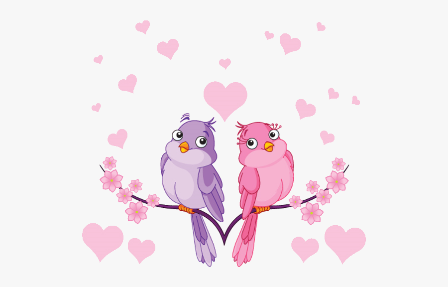 Cartoon Baby Bird Love, Transparent Clipart