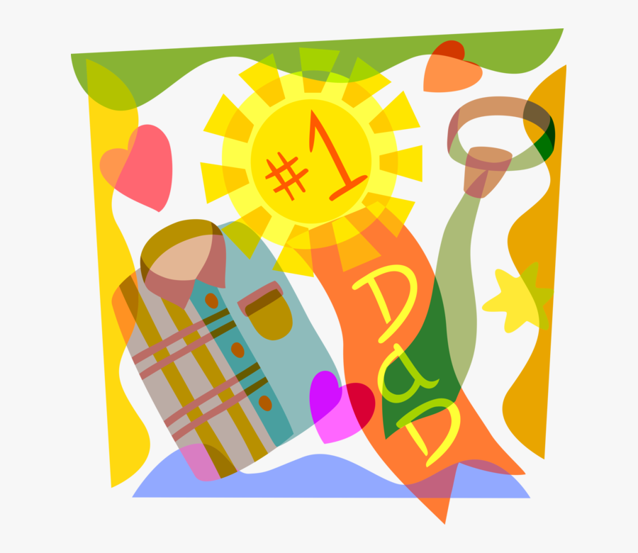 Transparent Father"s Day Tie Clipart - Father's Day, Transparent Clipart