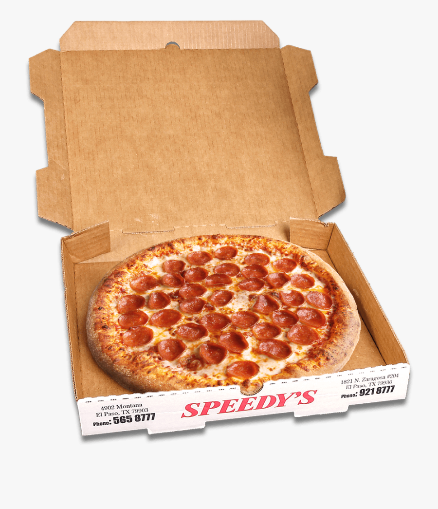 Pizza Boxes Png - Pepperoni Pizza In A Box, Transparent Clipart