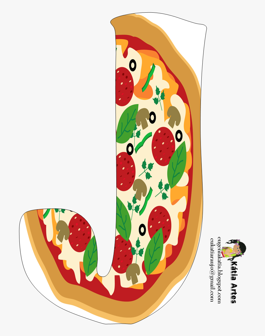 Jim O"rourke, Kid Parties, Initials, Pizzas, Numbers, - Alfabeto Pizza, Transparent Clipart