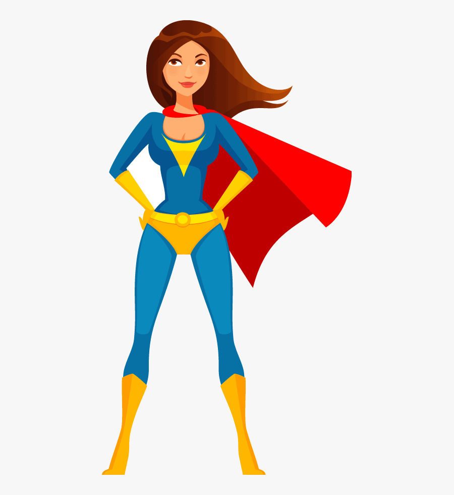 Superhero Clipart Girls Transparent Png - Woman Superhero Clipart, Transparent Clipart