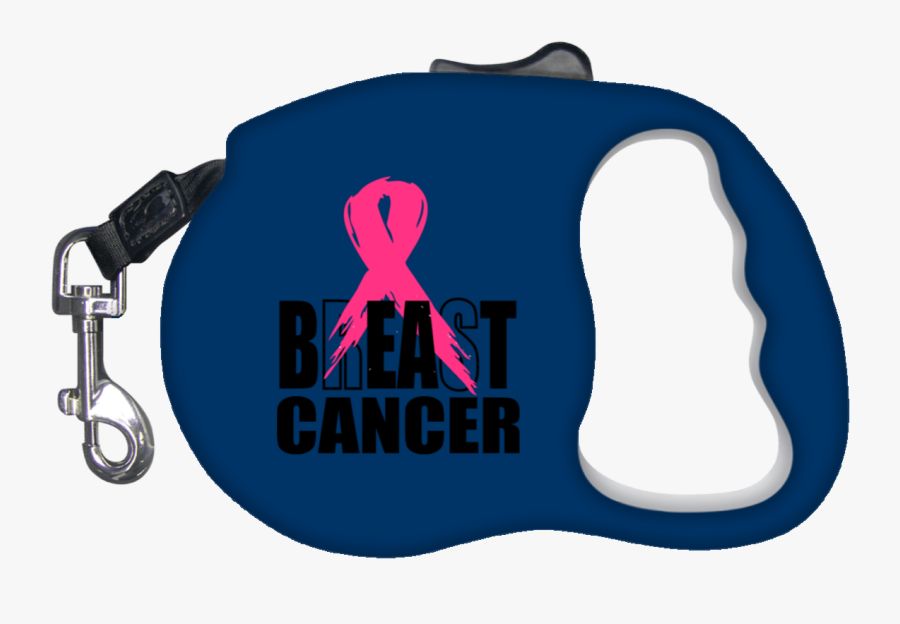 Beat Breast Cancer Retractable Dog Leash- Pets - Leash, Transparent Clipart