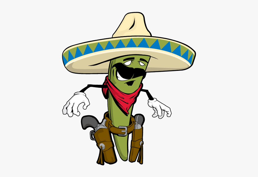 Cartoon Chili Pepper Bandits, Transparent Clipart