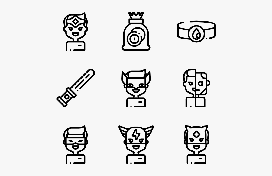 Superhero, Transparent Clipart