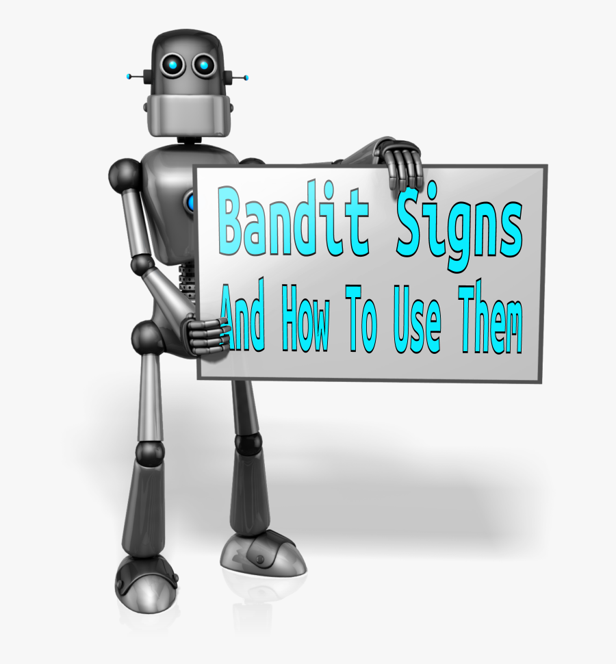 Retro Robot Custom Sign Right - Robot Background For Powerpoint, Transparent Clipart