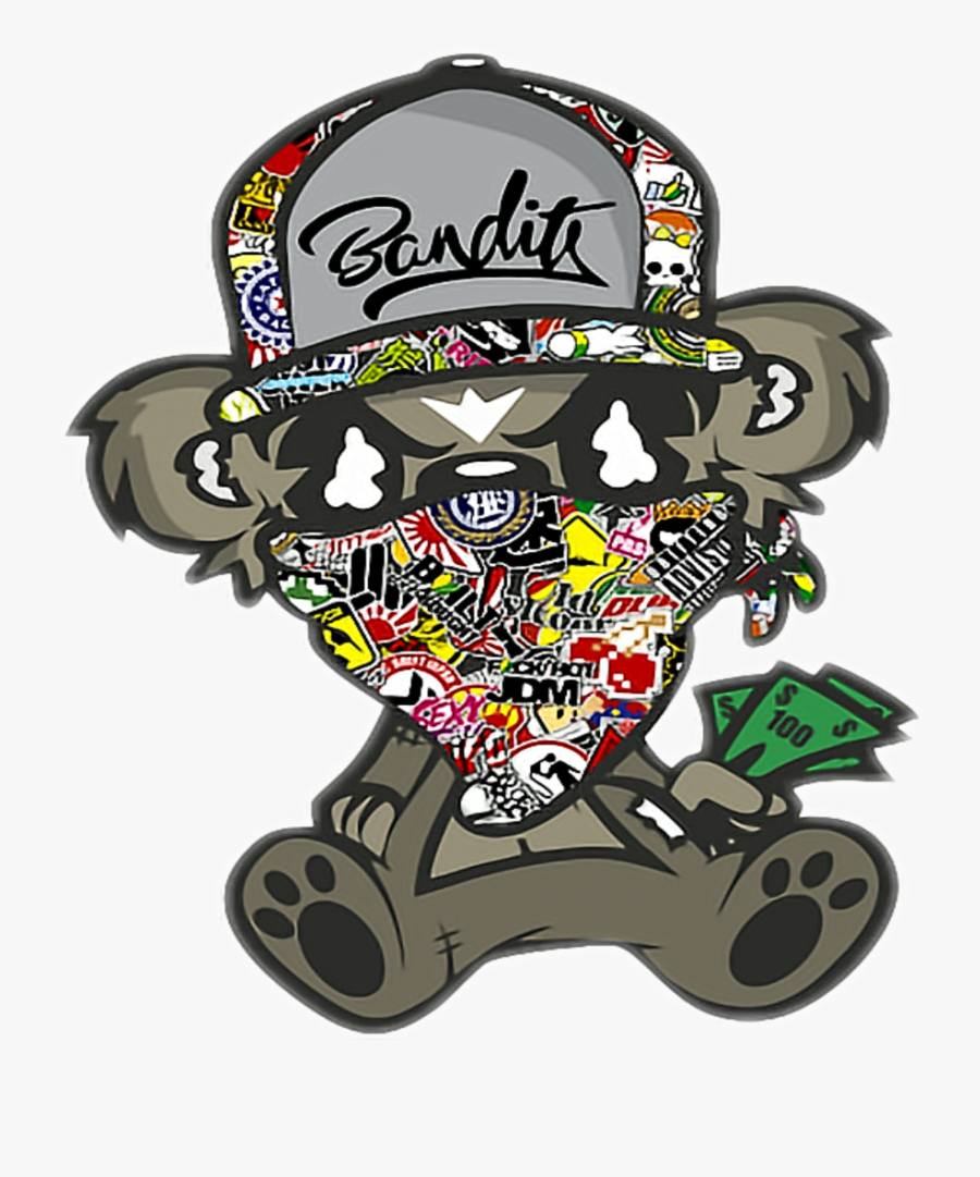 #bandit #grateful #gratefuldead #money #deadbear #deadbears - Decal Sticker Drifting Png, Transparent Clipart