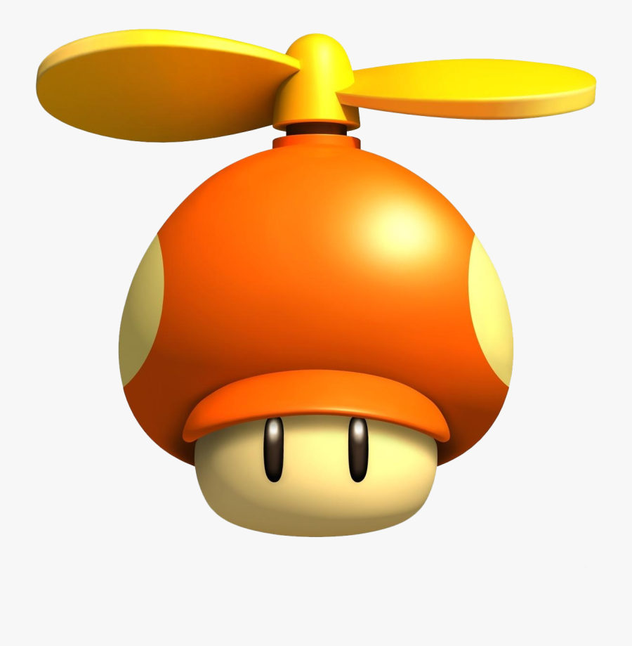 Transparent Super Mario Clipart - Mario Propeller Mushroom, Transparent Clipart