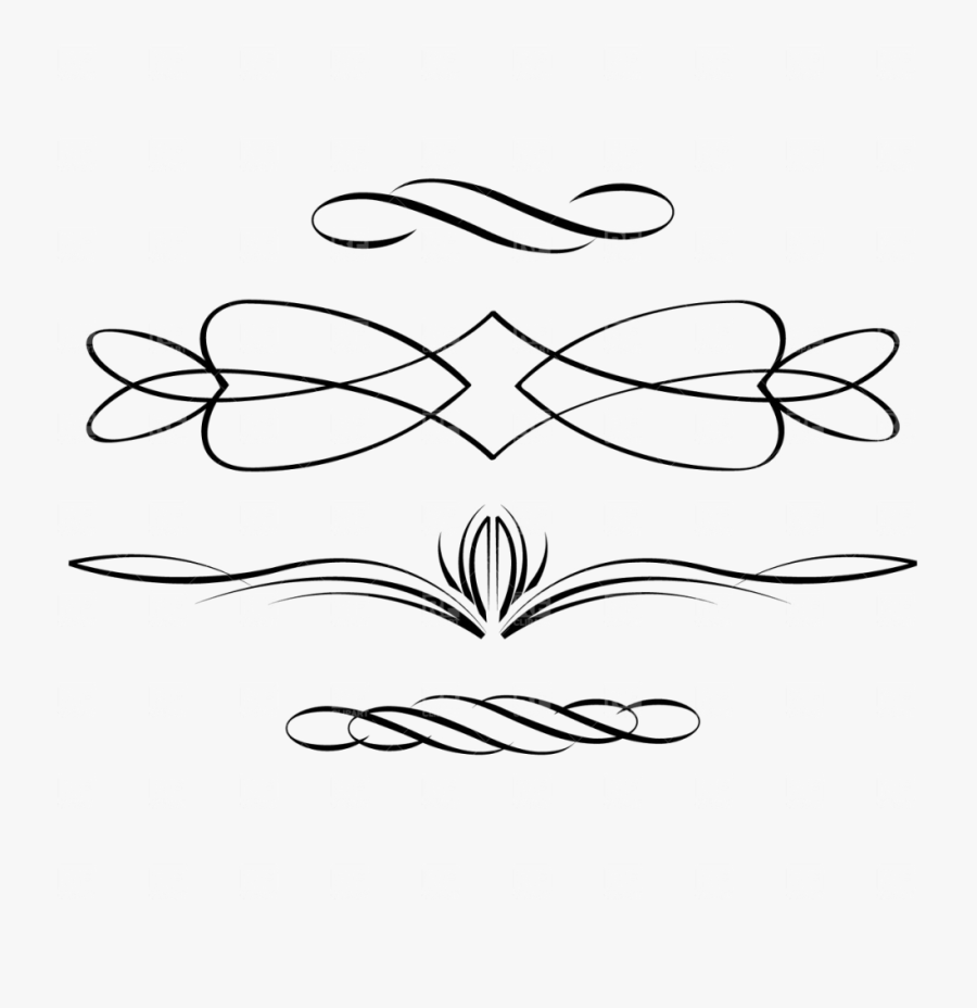 Calligraphy Vector Png High Quality Image - Vector Scroll, Transparent Clipart