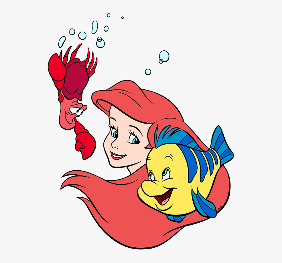 Ariel And Flounder Clipart, Transparent Clipart