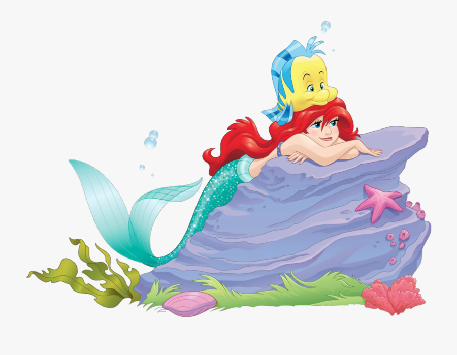 Little Mermaid And Flounder Png, Transparent Clipart