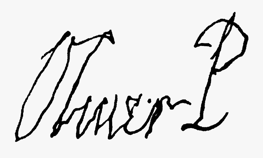 Signature Of Oliver Cromwell Oliver Cromwell Signature - Oliver Cromwell Signature, Transparent Clipart
