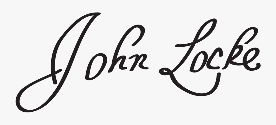 Clip Art John Locke Clip Art - John Locke Signature, Transparent Clipart