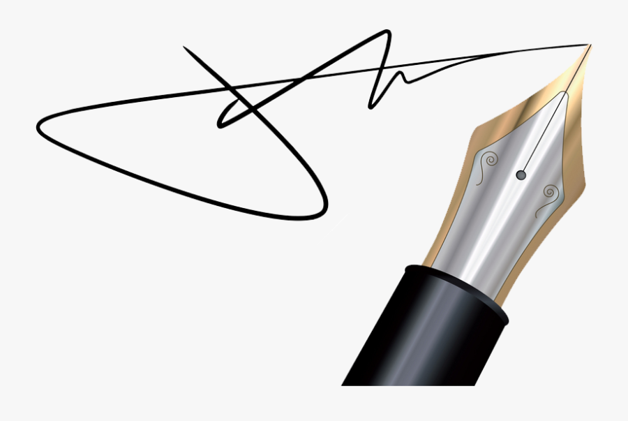 Pen Clipart Signature Pen - Fountain Pen Png, Transparent Clipart