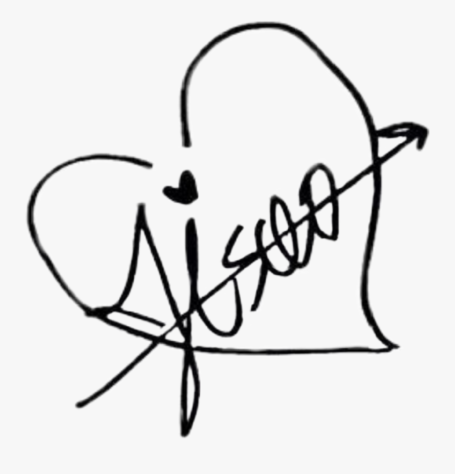 #jisoo #blackpink #kimjisoo #jichu #signature #autograph - Jisoo Blackpink Signature Png, Transparent Clipart