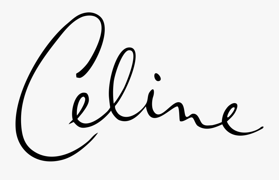 Celine Dion Signature Logo Png Transparent & Svg Vector - Celine Dion Logo, Transparent Clipart