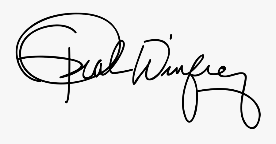 Oprah Winfrey Signature - Oprah Winfrey Logo Png, Transparent Clipart
