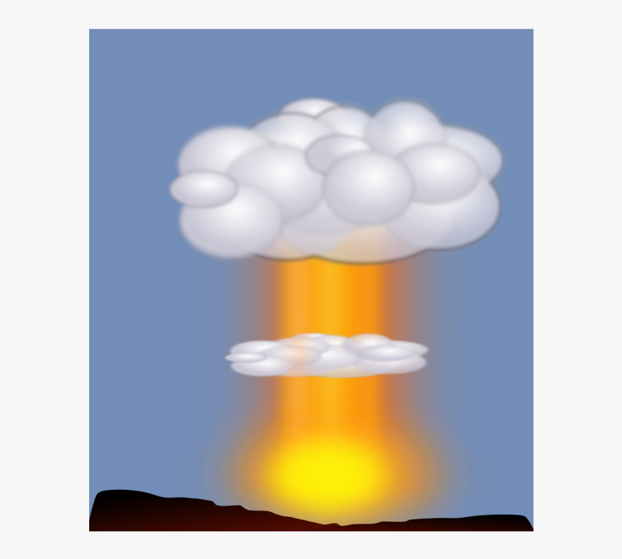 Nuclear Weapon Nuclear Explosion Drawing Mushroom Cloud - Nuke Explosion Vector Gif, Transparent Clipart