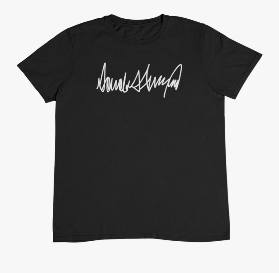 Donald Trump Signature Shirt - Black Lion Genocide T Shirt, Transparent Clipart