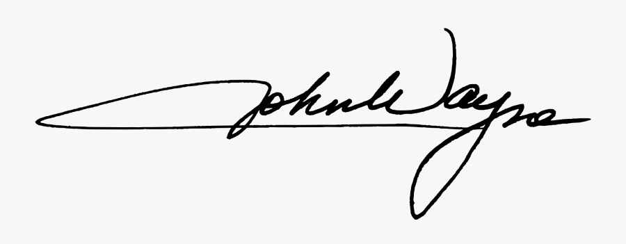 Filejohn Wayne Signature - John Wayne Svg, Transparent Clipart