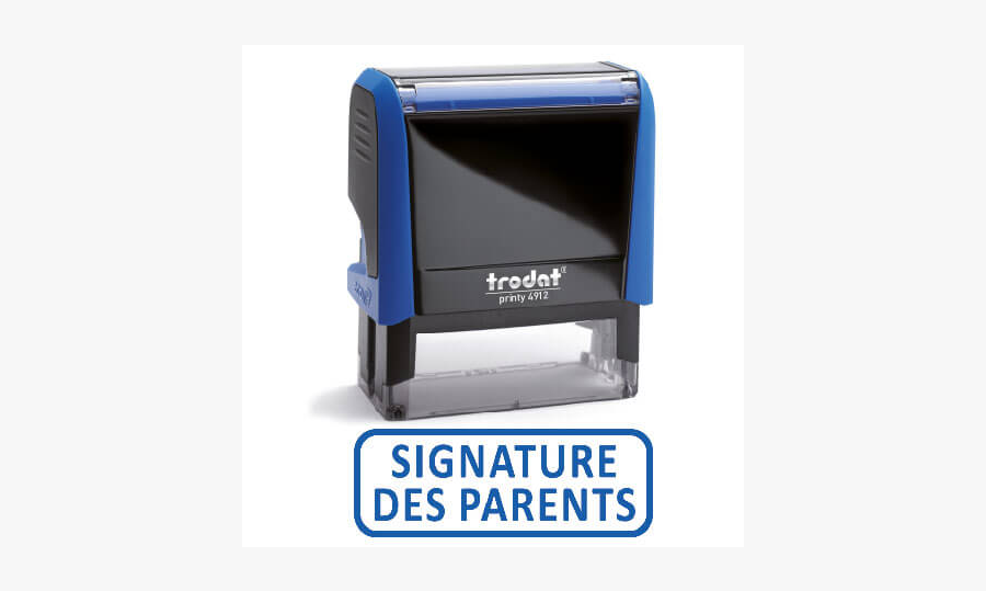 Signature Des Parents - Tampon Encreur Copie, Transparent Clipart