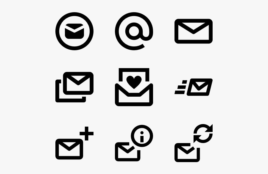 Clip Art Icons For Email Signature - Email Symbol For Email Signature, Transparent Clipart