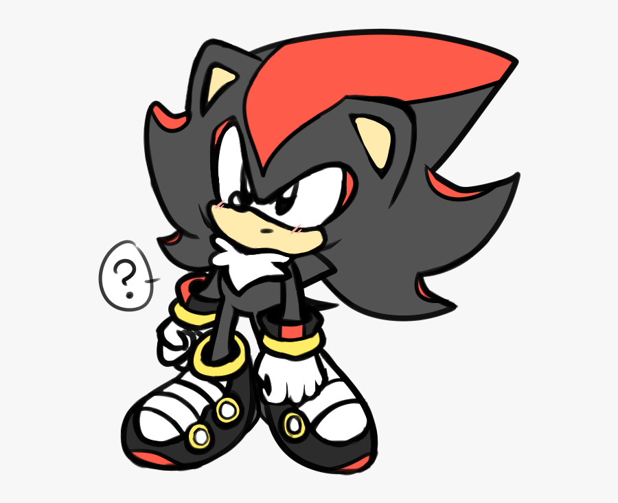 Confused Classic Shadow For Your Blog Sonic The Hedgehog - Cartoon, Transparent Clipart