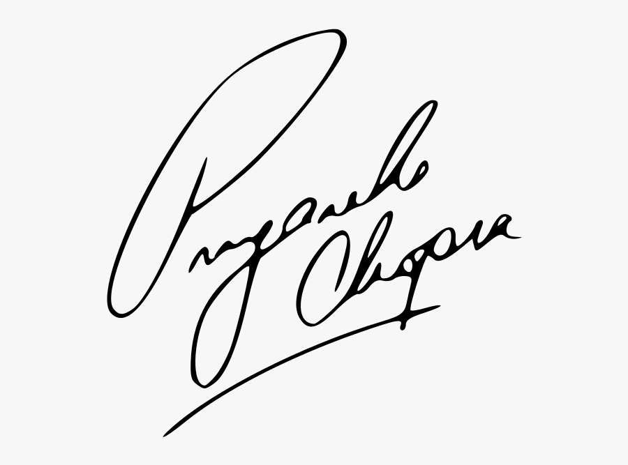Signature Of Priyanka Chopra - Signature Priyanka Chopra Autograph, Transparent Clipart