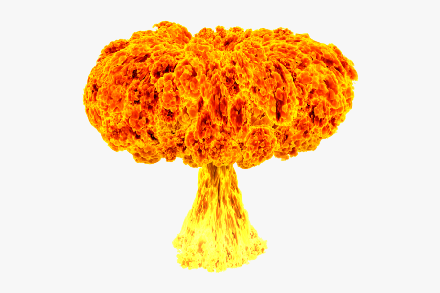 Mushrooms Clipart Explosion - Nuclear Explosion Gif Png, Transparent Clipart