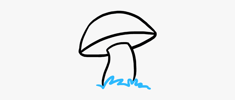 How To Draw A Mushroom - Easy To Draw Fungi, Transparent Clipart