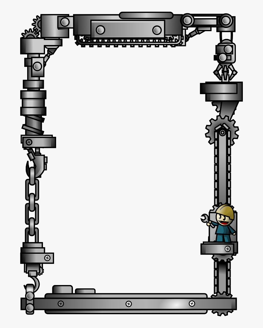 Marcos Y Bordes/marco Industrial - Bordes De Pagina Tecnologicos, Transparent Clipart