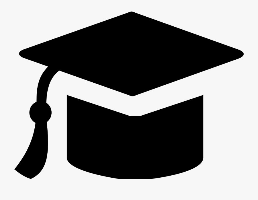 Mortarboard,clip And White - White Education Logo Png, Transparent Clipart