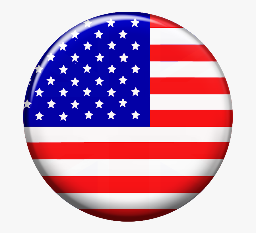 Round American Flag Clipart , Png Download - Round American Flag Png, Transparent Clipart