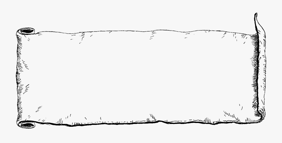 Digital Stamp Design Distressed - Scroll Label, Transparent Clipart