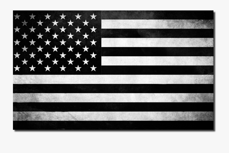 Transparent American Flag Black And White, Transparent Clipart