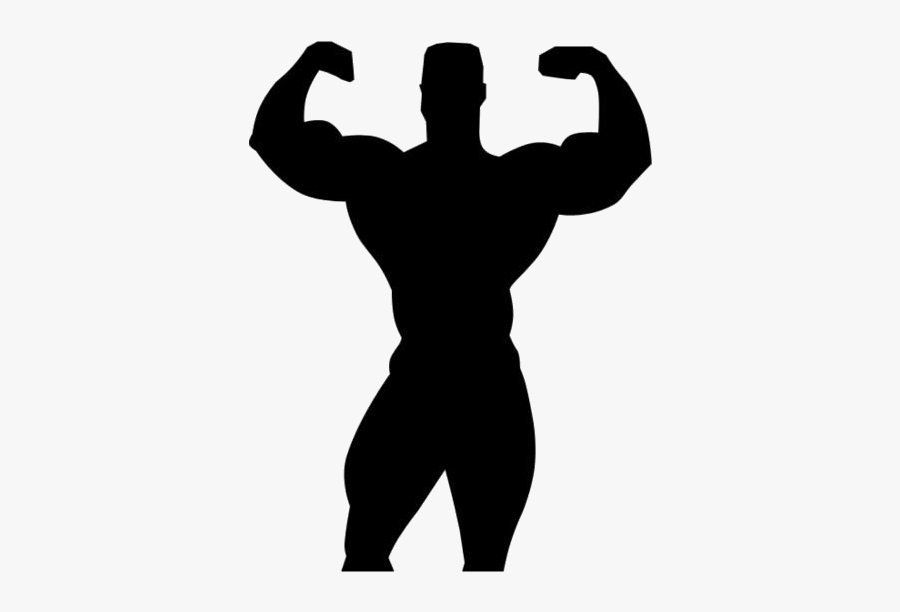 Strong Man Png Silhouette - Black And White Wrestlers Png, Transparent Clipart