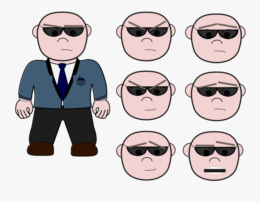 Bodyguard Henchman Cartoon Free Picture - Henchman Cartoon, Transparent Clipart