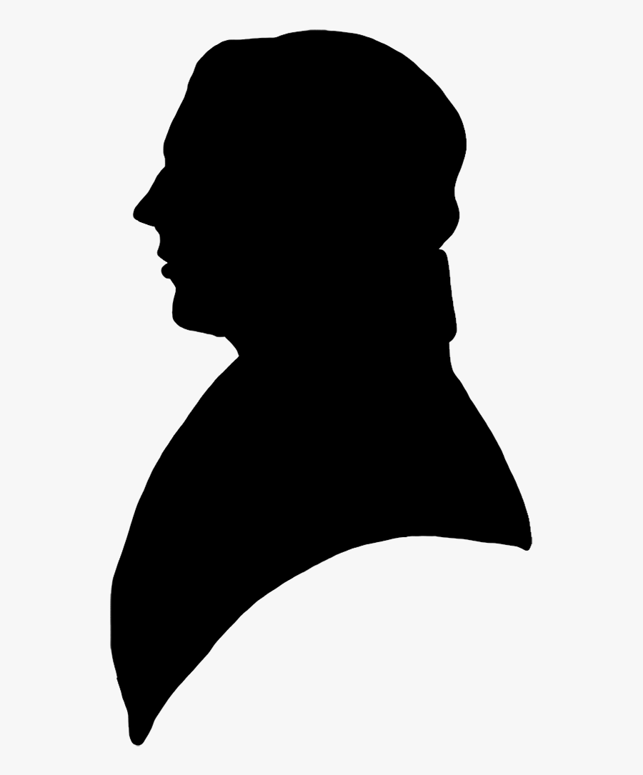 Silhouette Portrait Of Man - Man Silhouette 19th Century, Transparent Clipart
