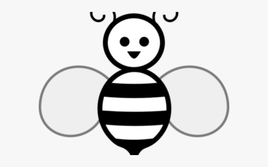Clip Art Bee Black And White, Transparent Clipart