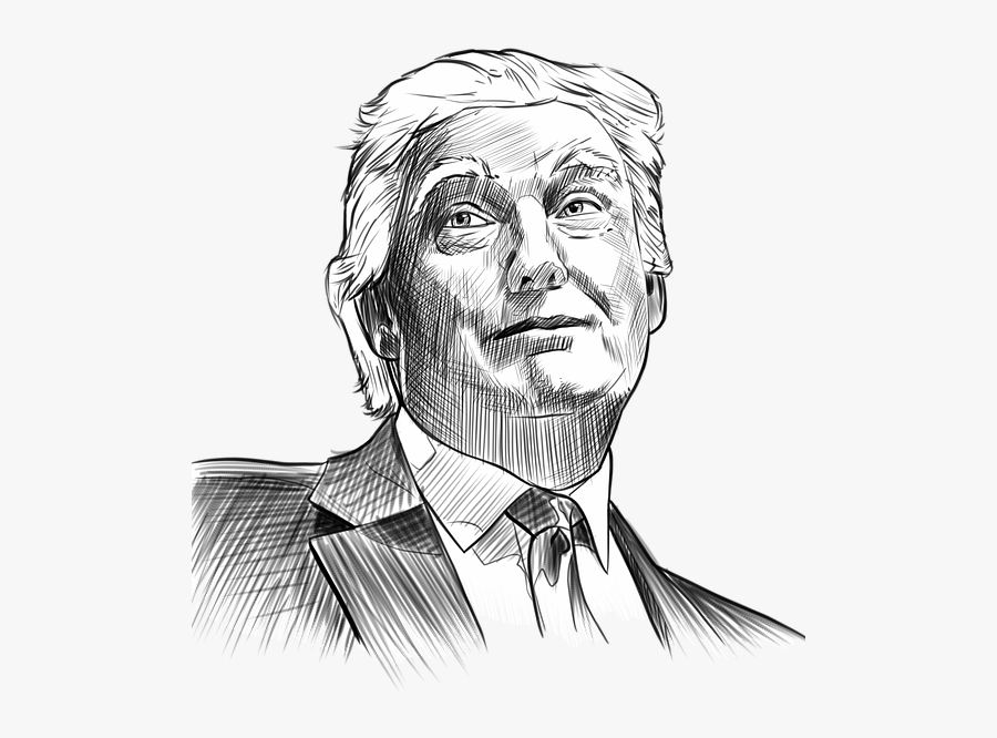 Clip Art Free Download Trump At Getdrawings Com - Donald Trump Name Drawing, Transparent Clipart