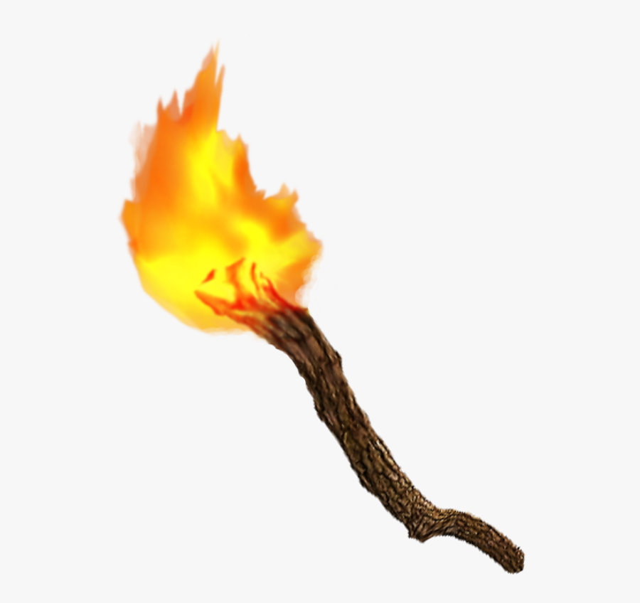 Torch Transparent - Fire Stick Png For Picsart, Transparent Clipart