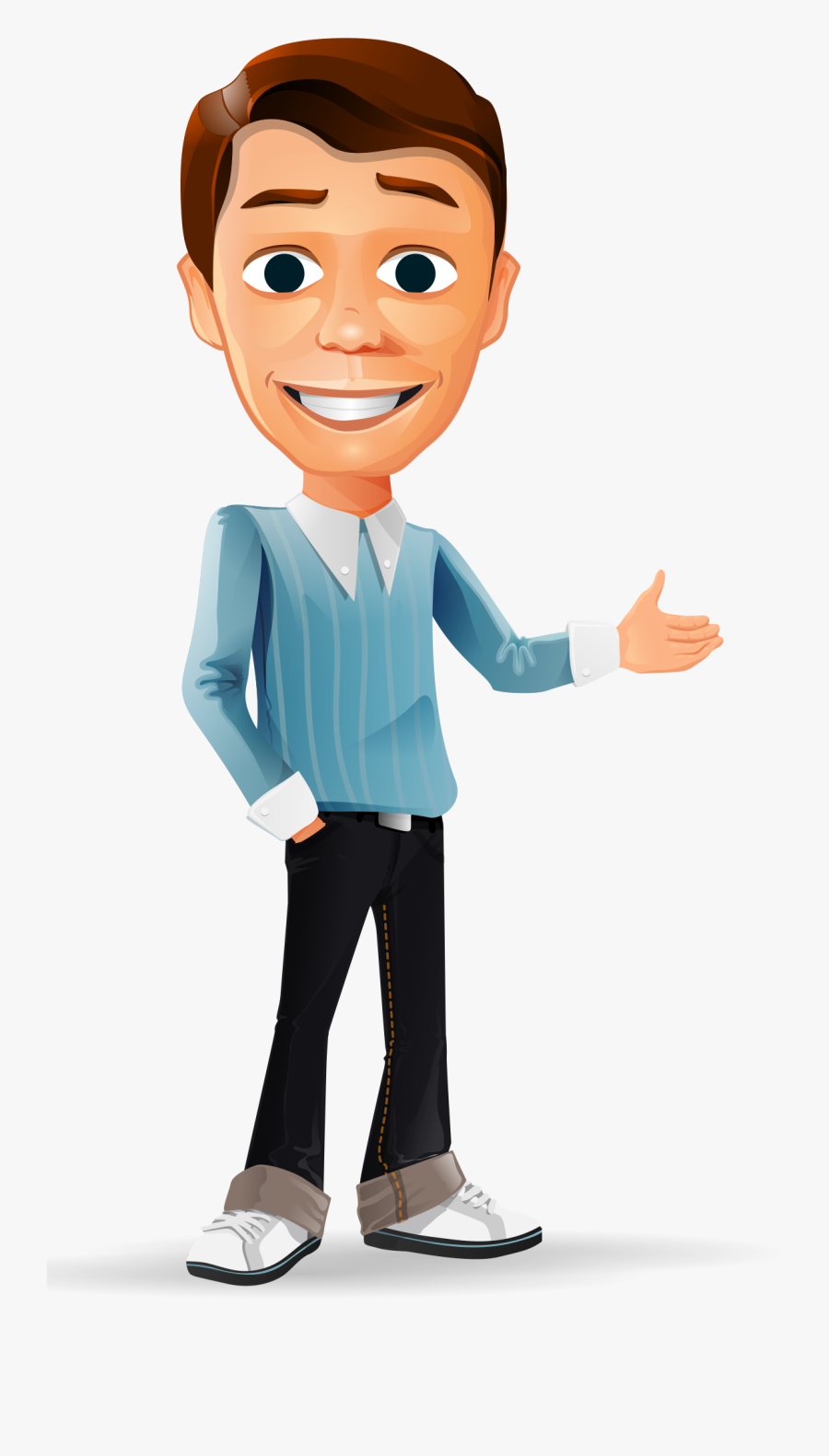 Vector Hills Minimalist Transparent Png Clipart Free - Businessman Cartoon Png, Transparent Clipart