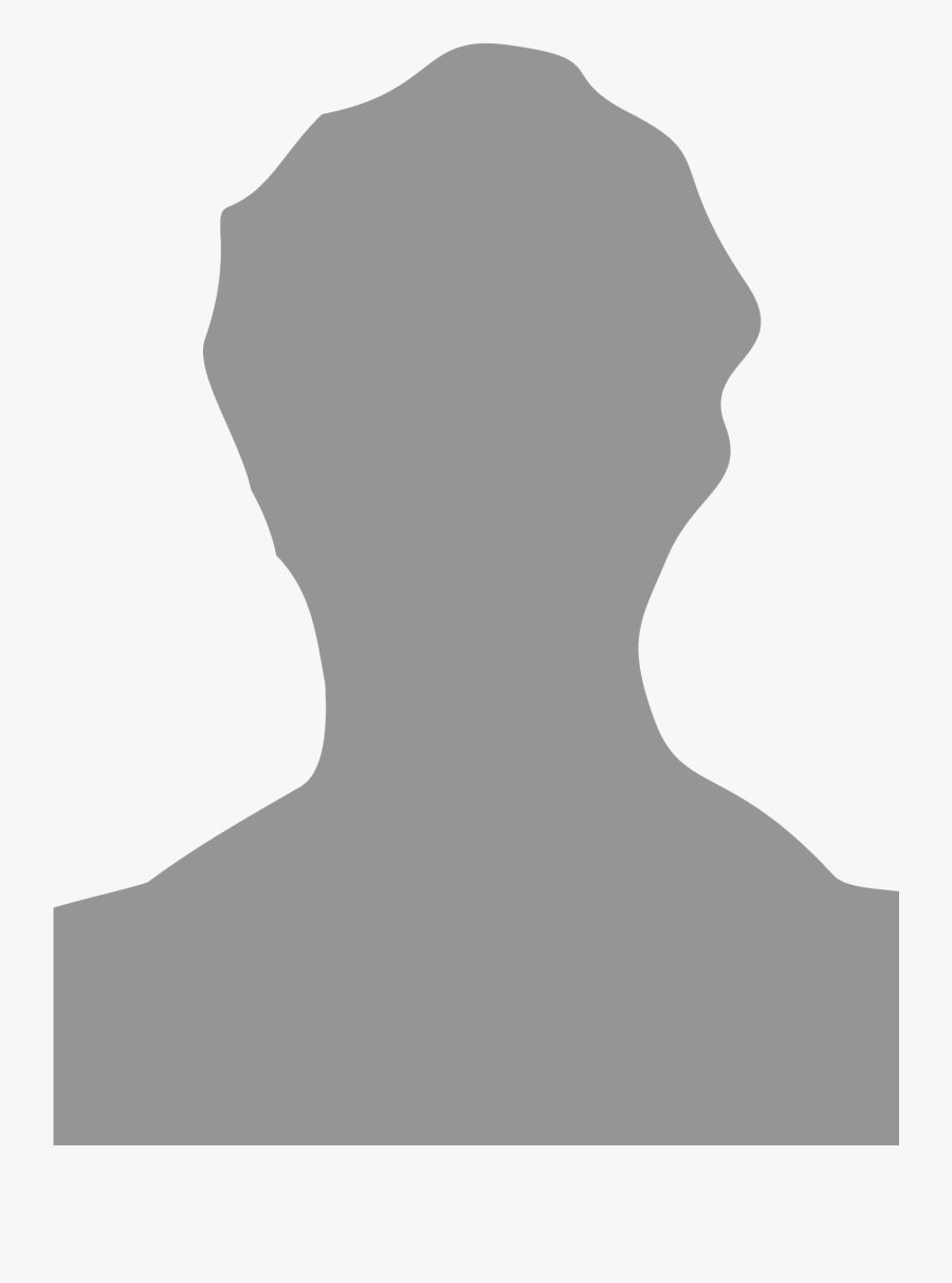 Blank Portrait, Male - Female Head Silhouette Grey, Transparent Clipart