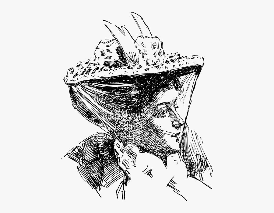 Transparent Roman Woman Clipart - Sketch, Transparent Clipart