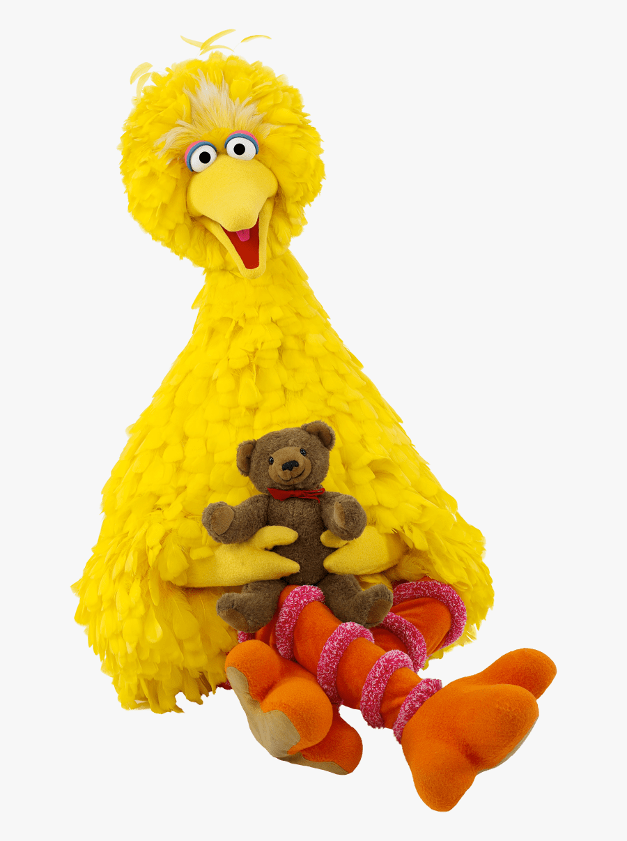 Sesame Street Big Bird With Teddybear - Sesame Street Big Bird Bear, Transparent Clipart