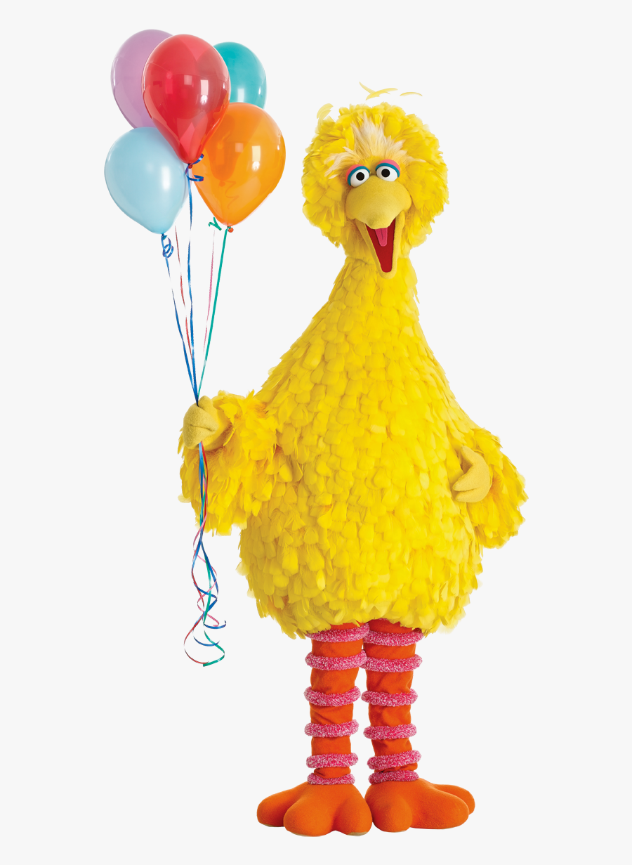 Big Bird With Balloons, Transparent Clipart