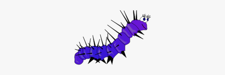 Centipede Clipart Blue Caterpillar - Clipart Images Caterpillar, Transparent Clipart