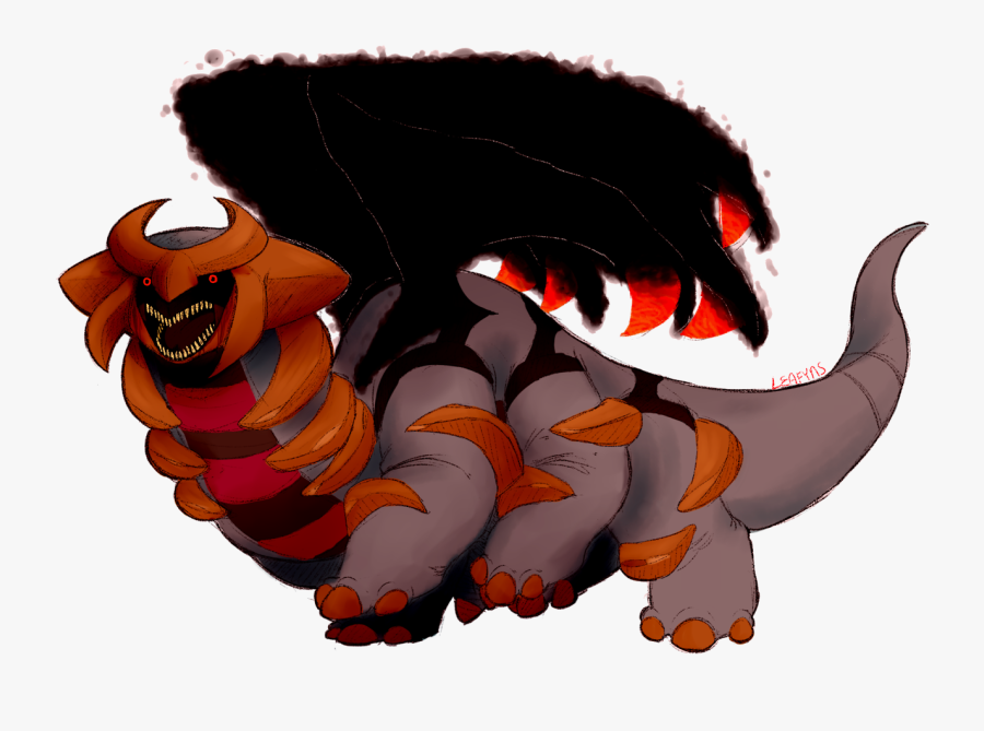 Renegade Pokemon 👻 - Red Centipede Pokemon, Transparent Clipart