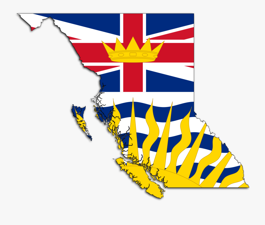 Rare Guides Bc Clipart 163 Bc Logo Stock Vector Illustration - British Columbia Flag Map, Transparent Clipart