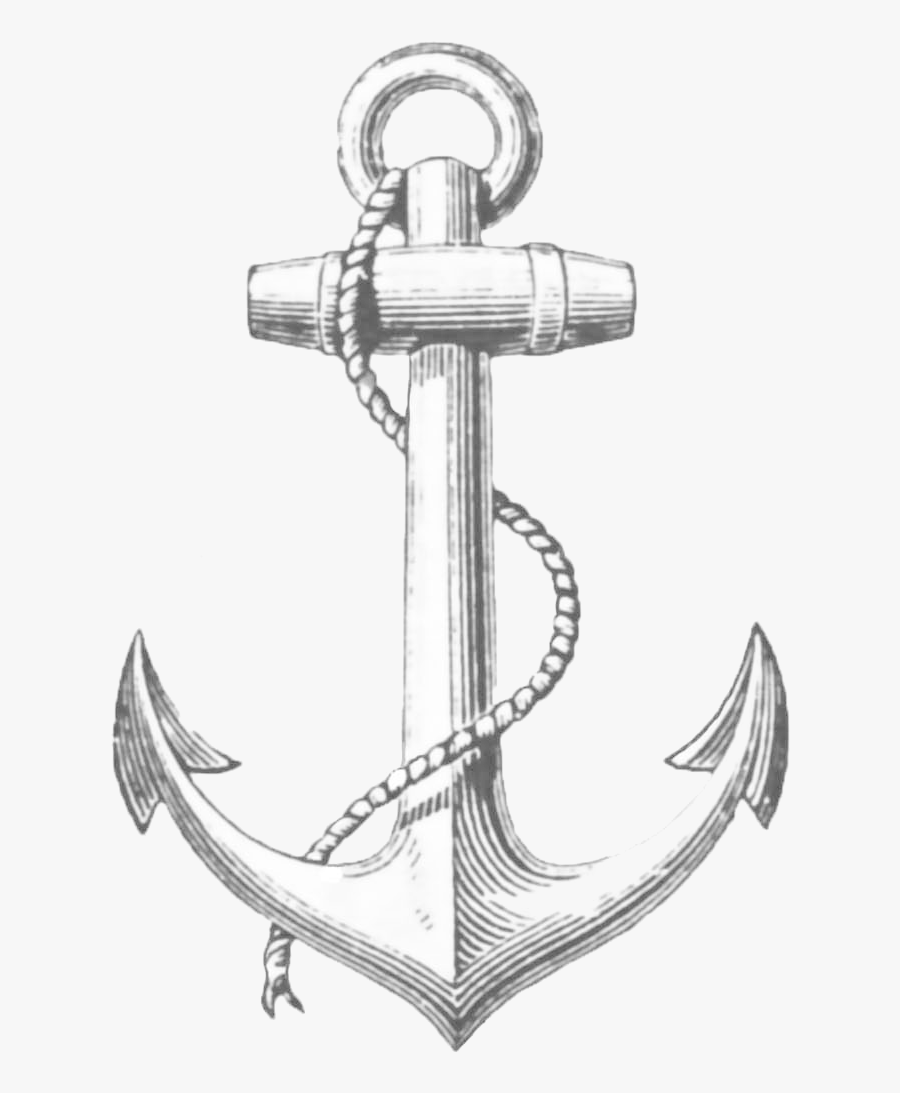 Sailor Anchor Tattoo, Transparent Clipart